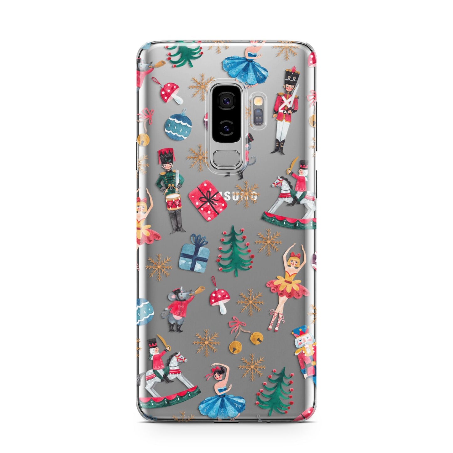 Nutcracker Samsung Galaxy S9 Plus Case on Silver phone