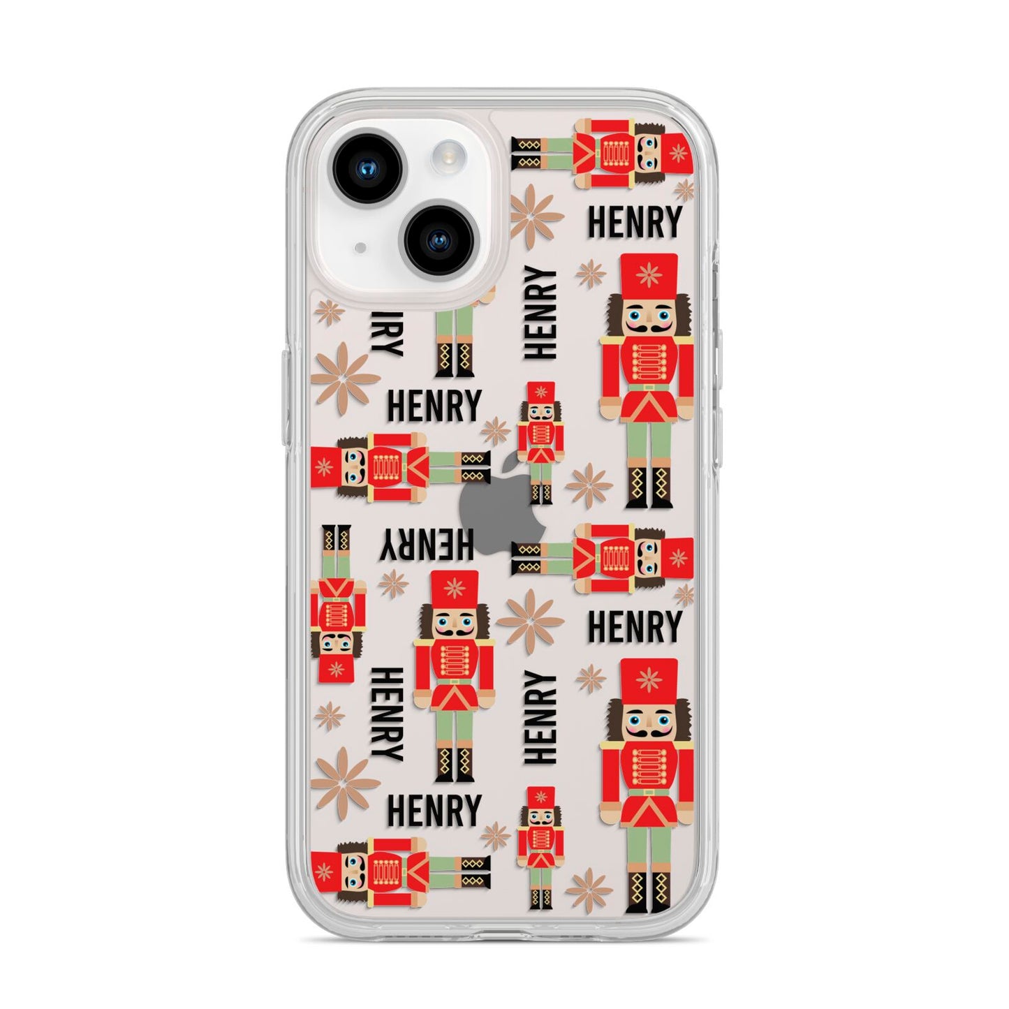 Nutcracker with Name iPhone 14 Clear Tough Case Starlight