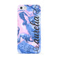 Ocean Blue and Pink Marble Apple iPhone 5 Case