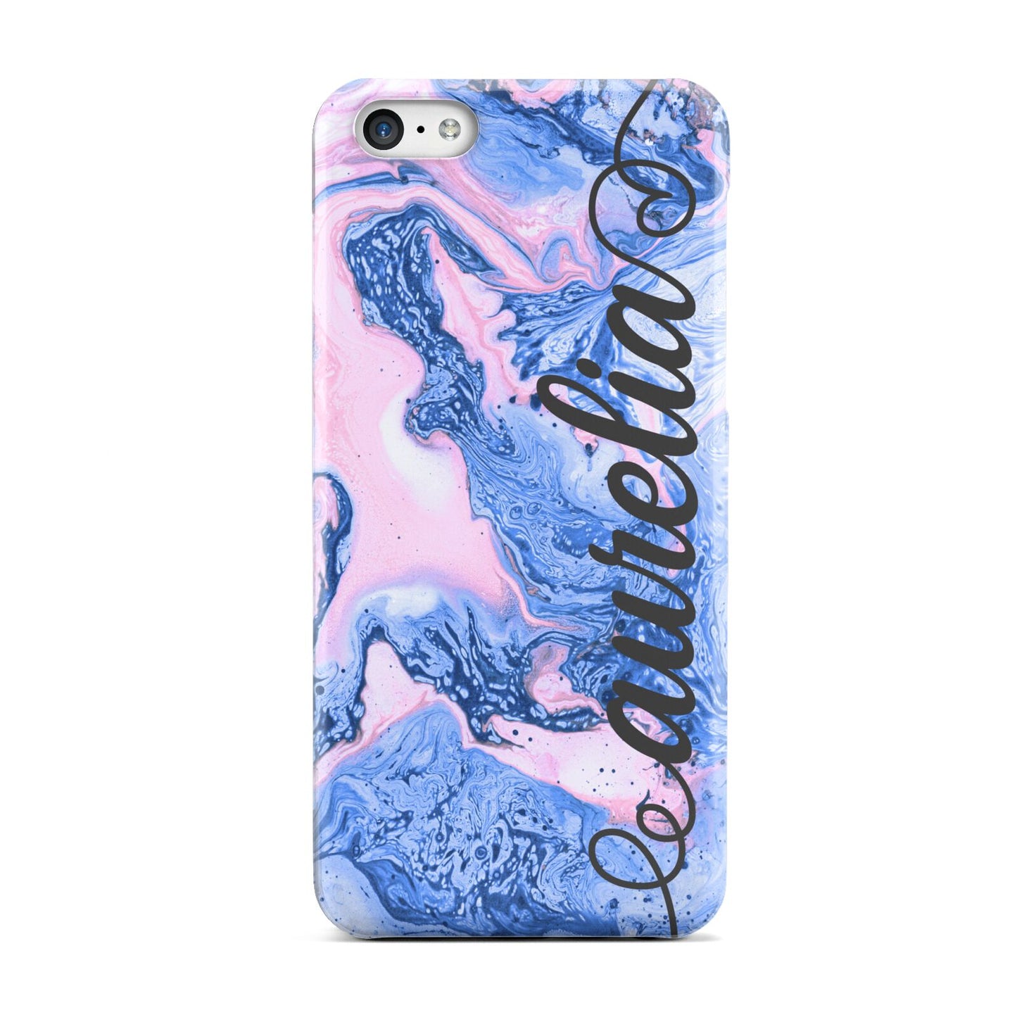 Ocean Blue and Pink Marble Apple iPhone 5c Case