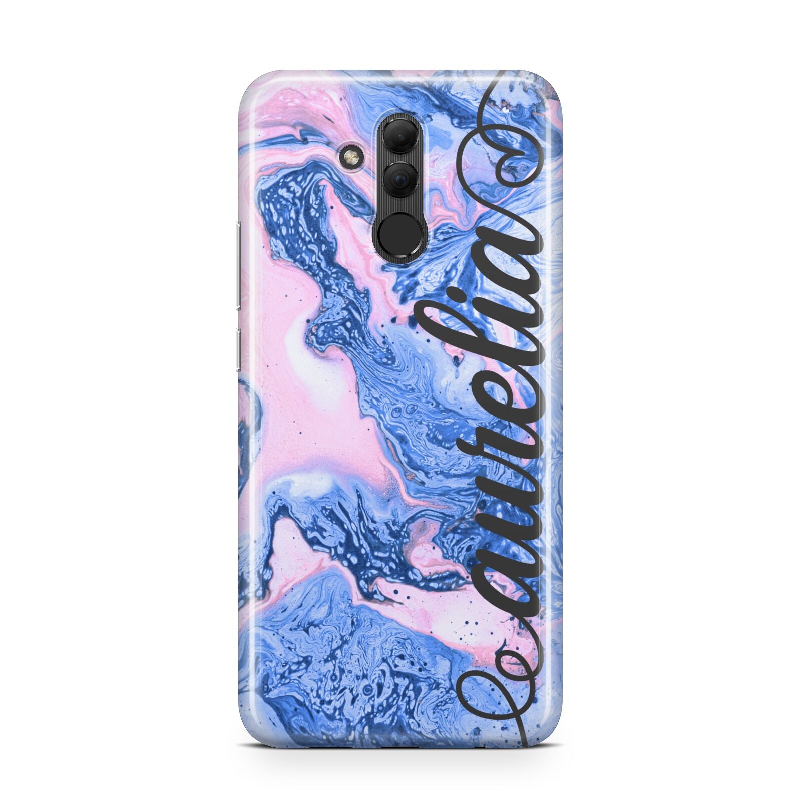 Ocean Blue and Pink Marble Huawei Mate 20 Lite