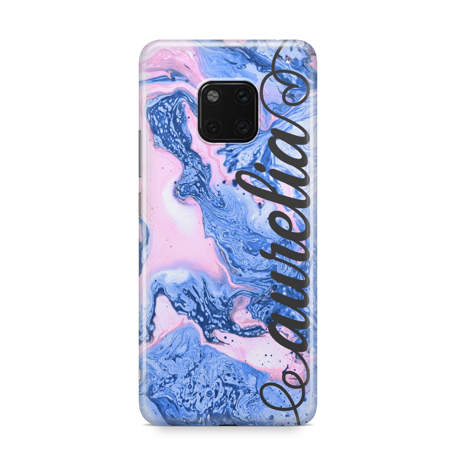 Ocean Blue and Pink Marble Huawei Mate 20 Pro Phone Case