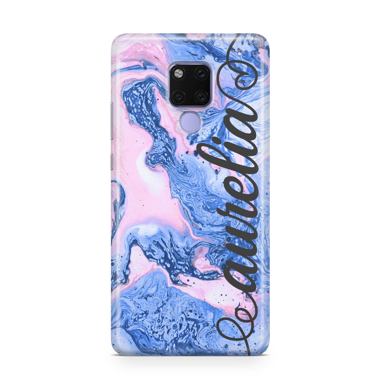 Ocean Blue and Pink Marble Huawei Mate 20X Phone Case