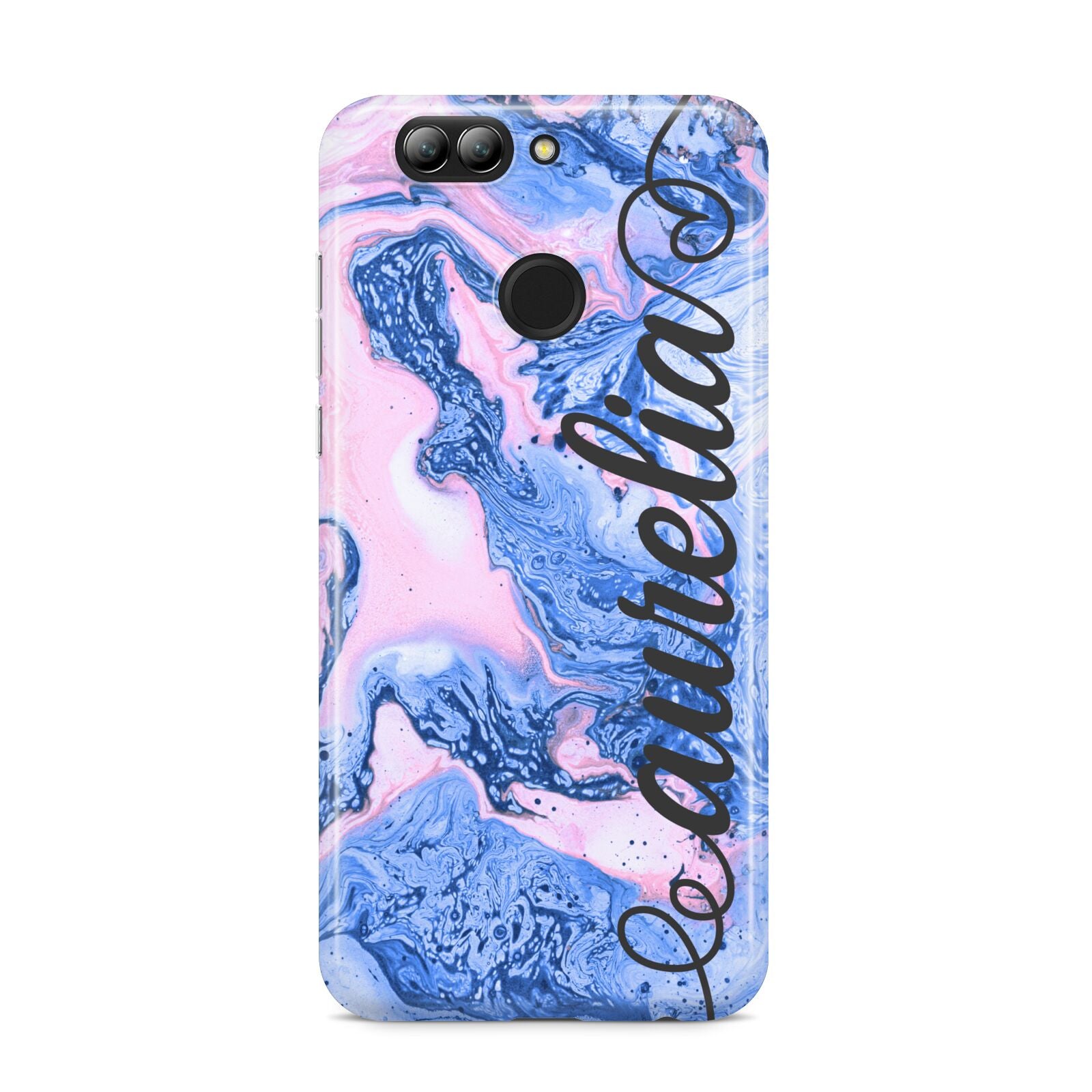 Ocean Blue and Pink Marble Huawei Nova 2s Phone Case