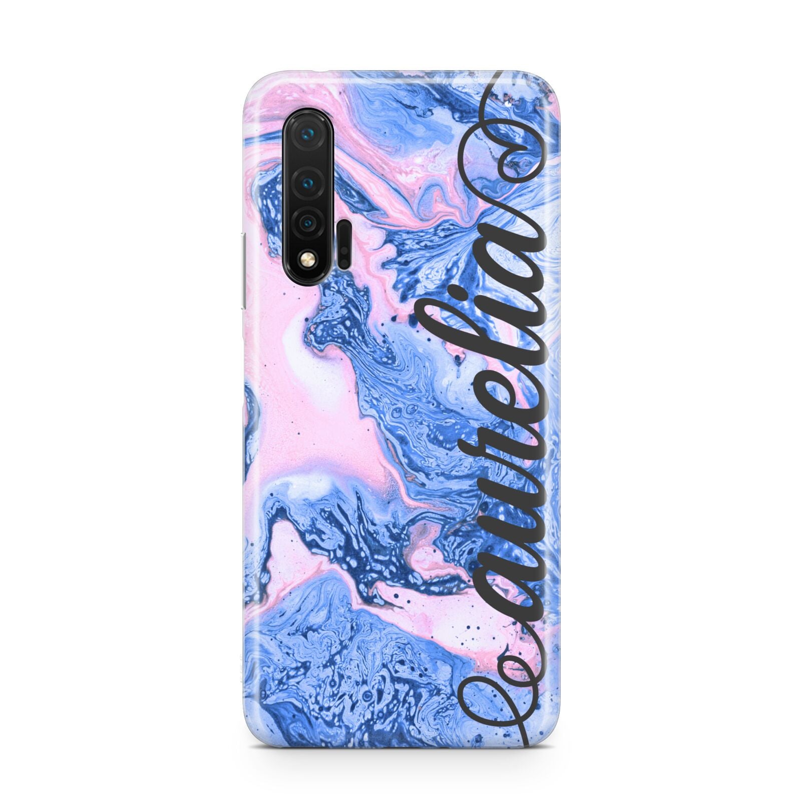 Ocean Blue and Pink Marble Huawei Nova 6 Phone Case