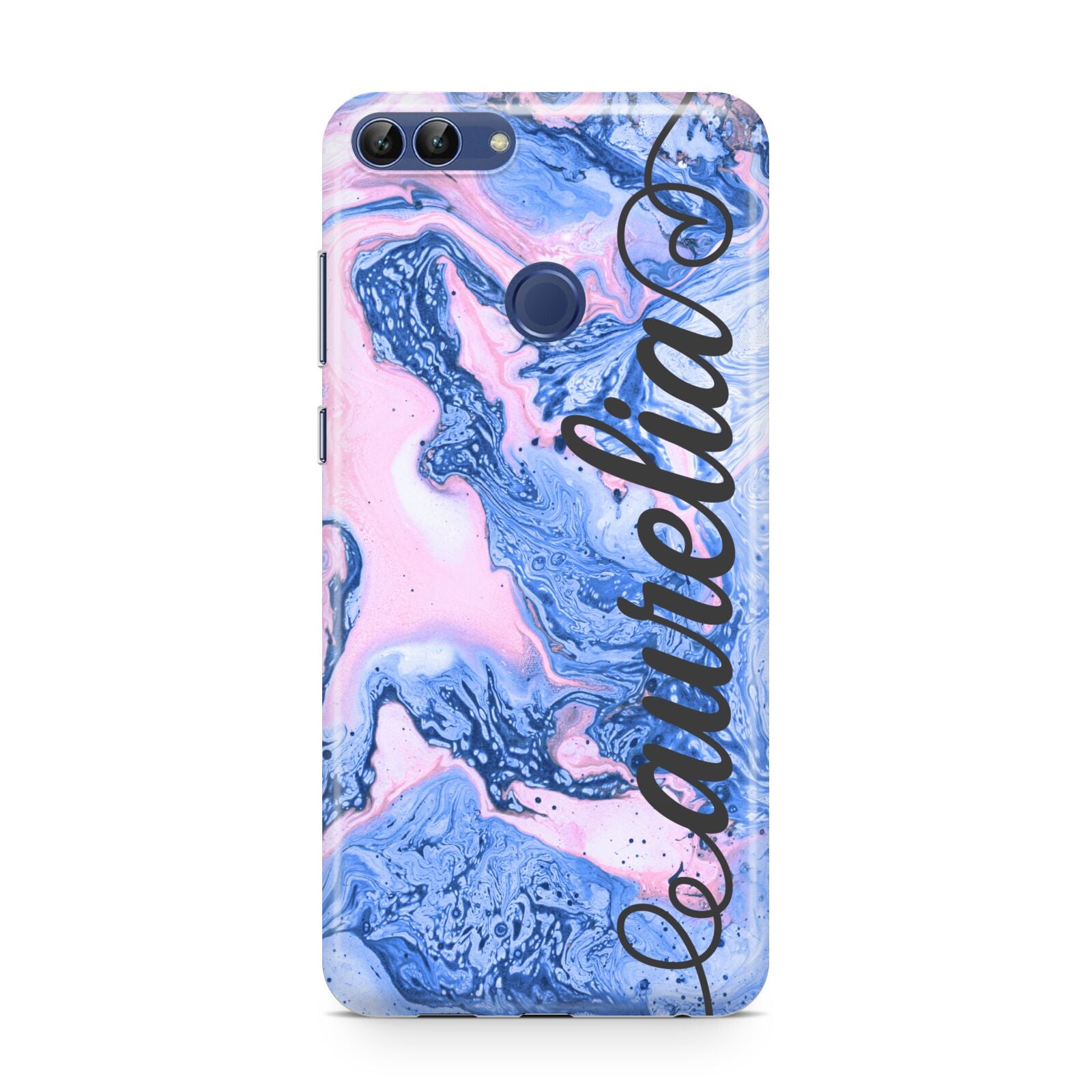 Ocean Blue and Pink Marble Huawei P Smart Case