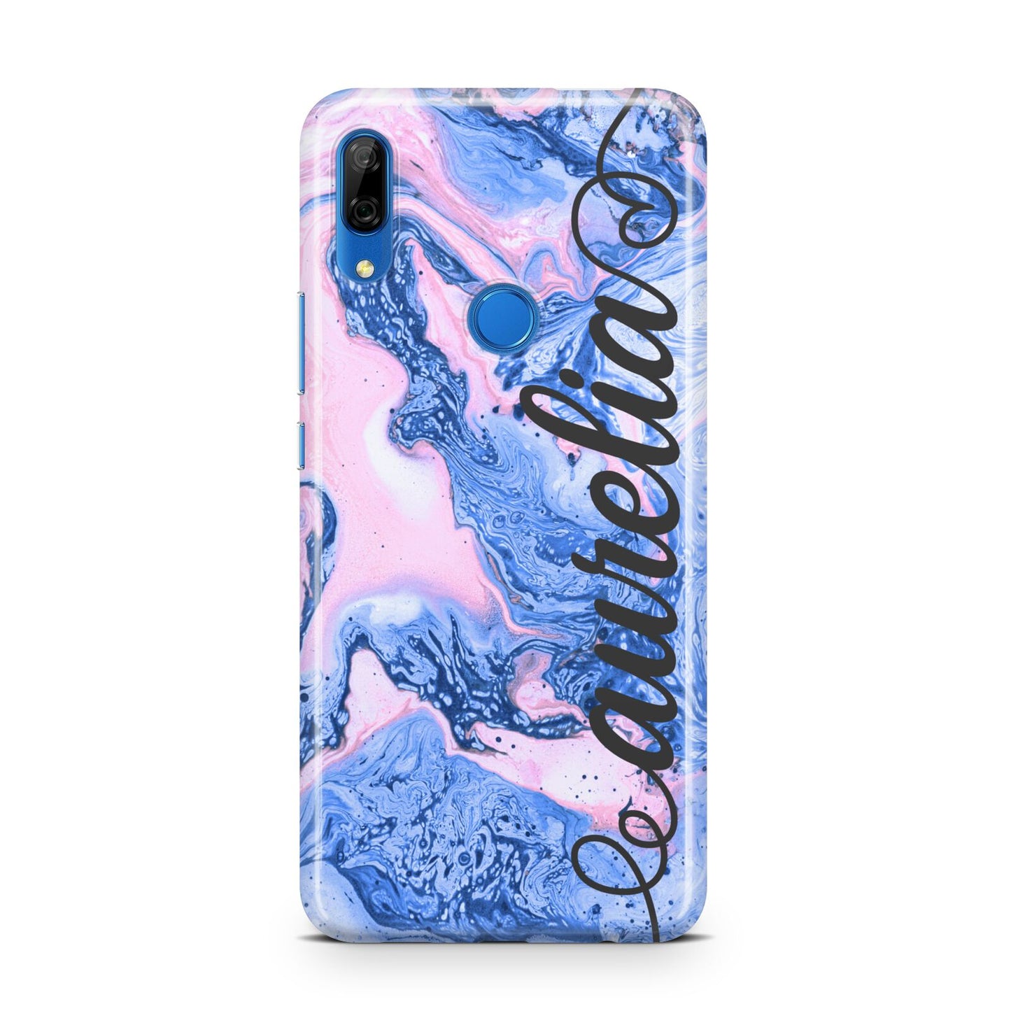 Ocean Blue and Pink Marble Huawei P Smart Z