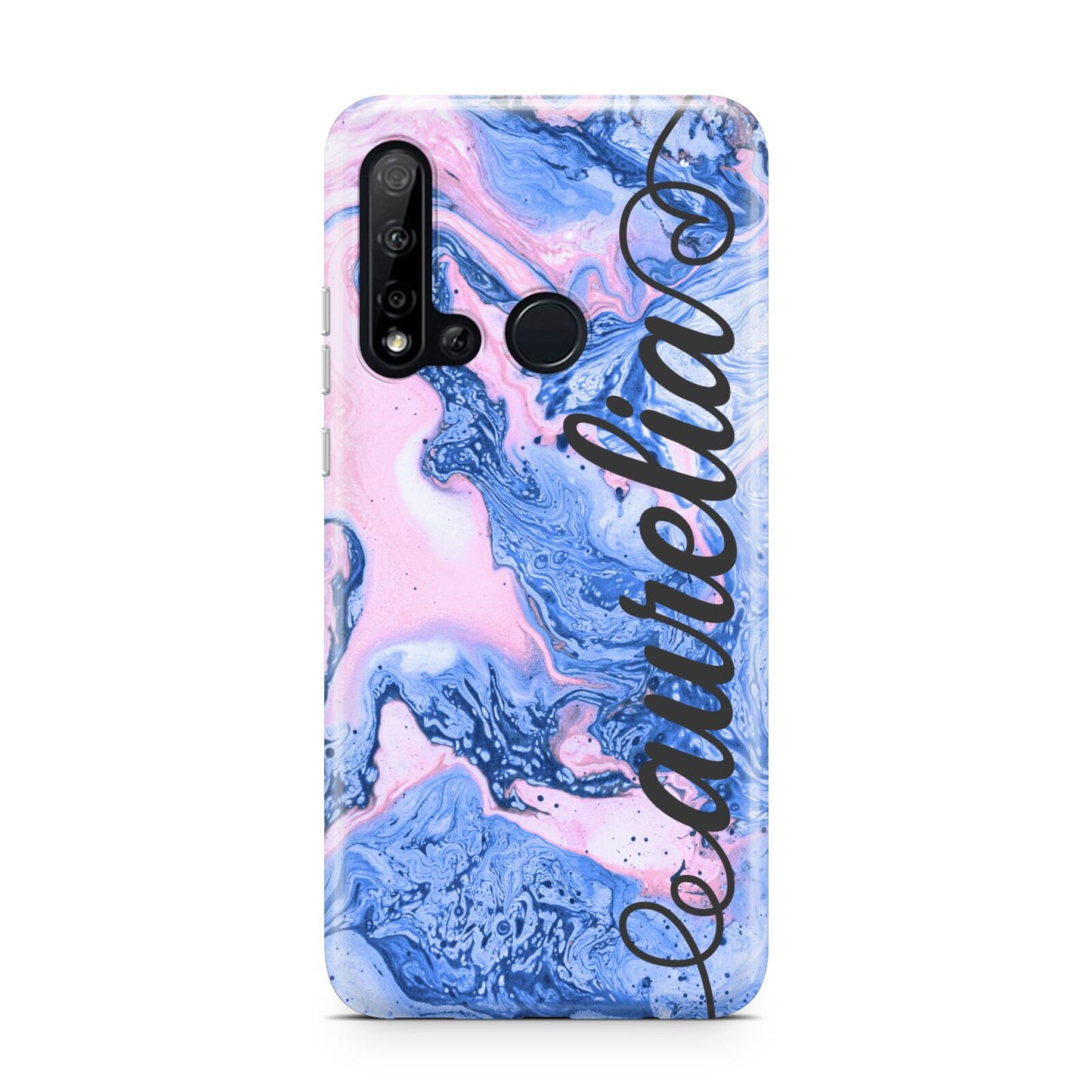 Ocean Blue and Pink Marble Huawei P20 Lite 5G Phone Case