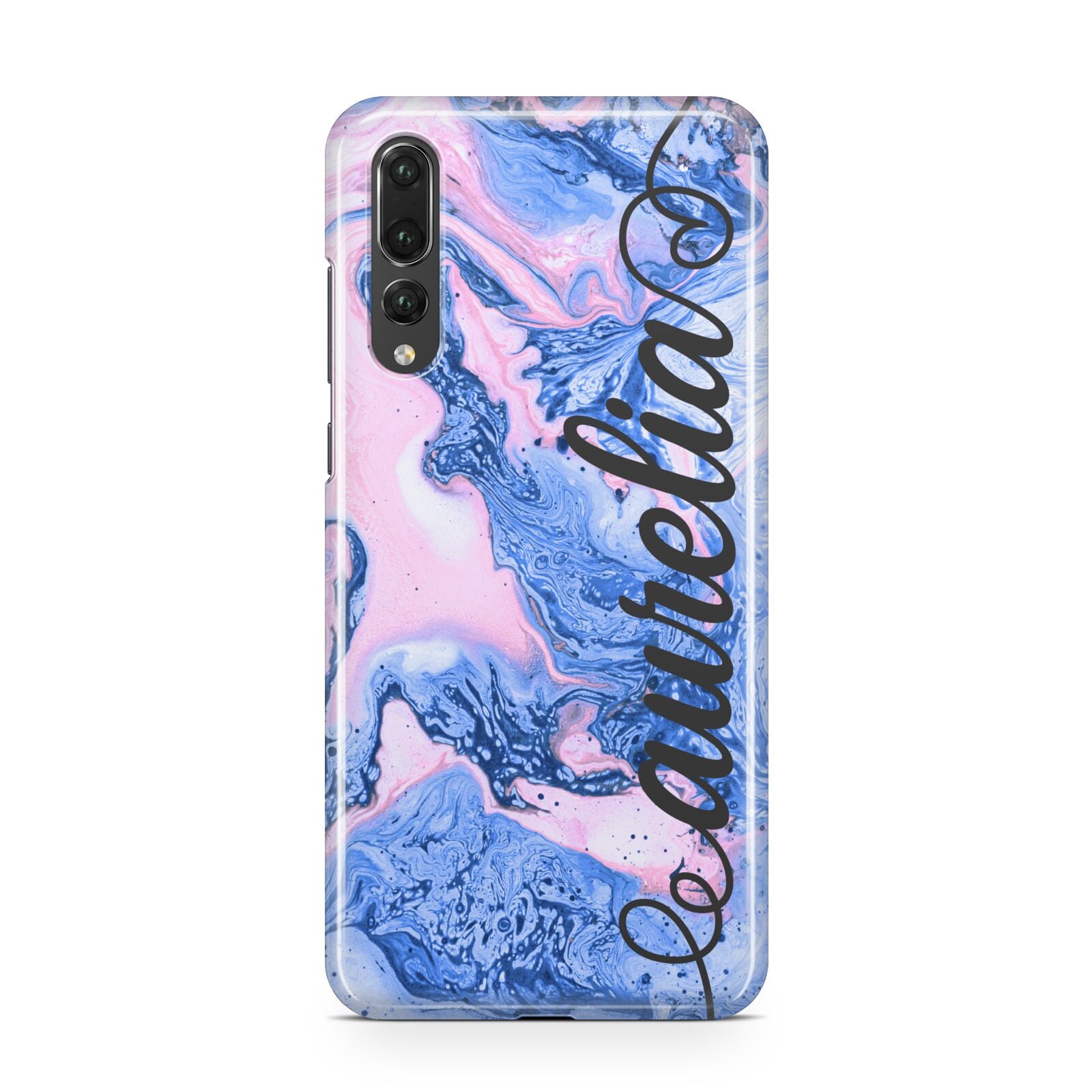 Ocean Blue and Pink Marble Huawei P20 Pro Phone Case