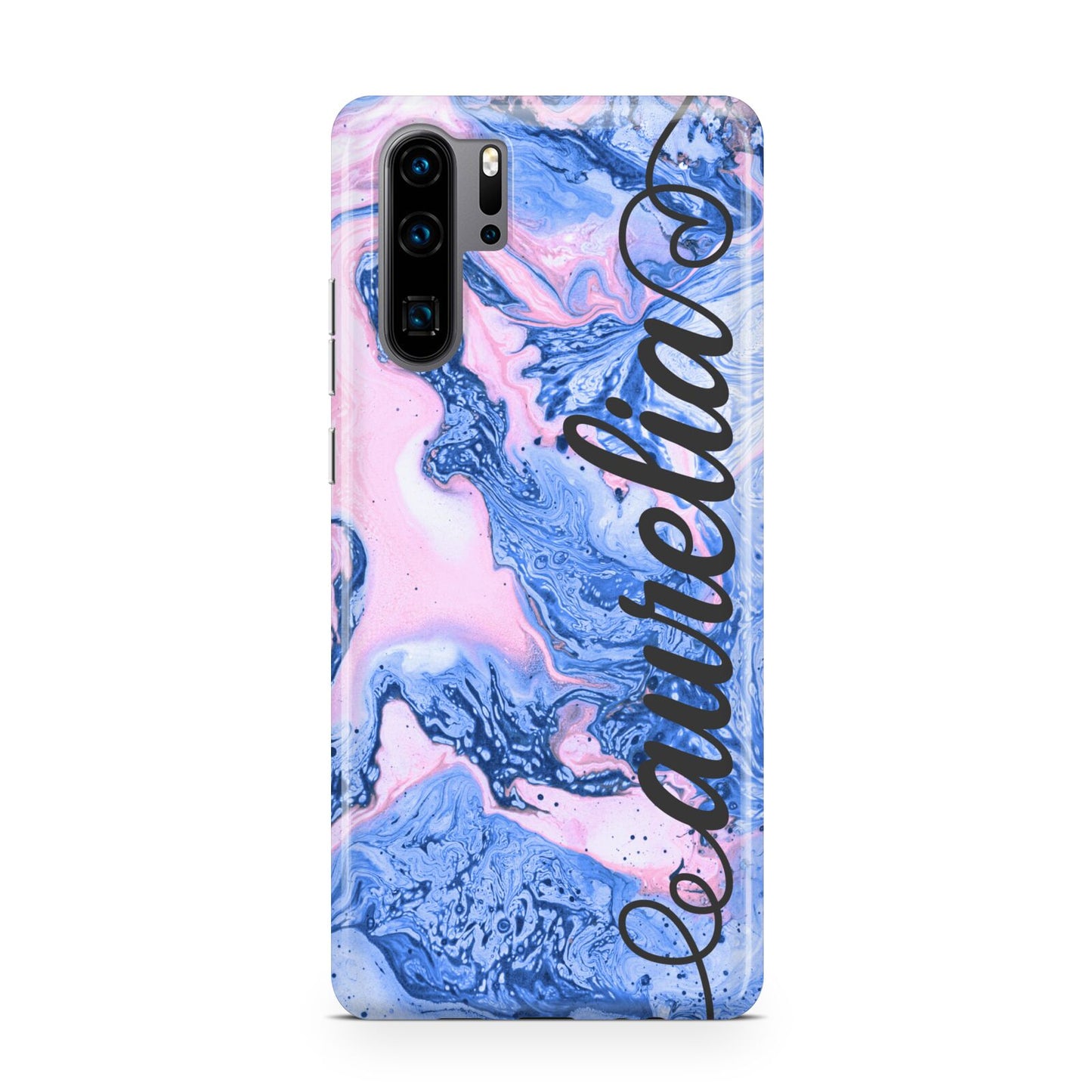 Ocean Blue and Pink Marble Huawei P30 Pro Phone Case