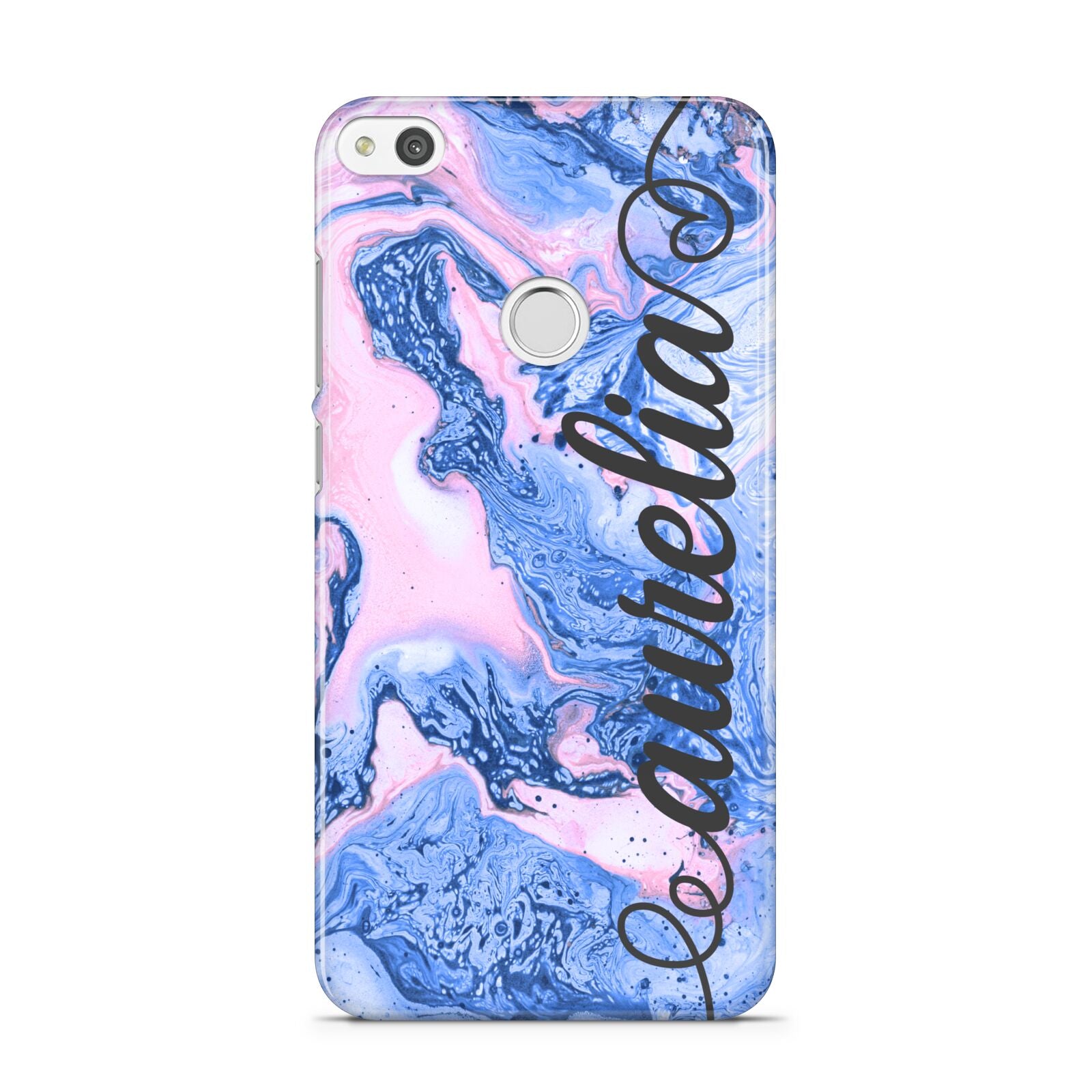 Ocean Blue and Pink Marble Huawei P8 Lite Case