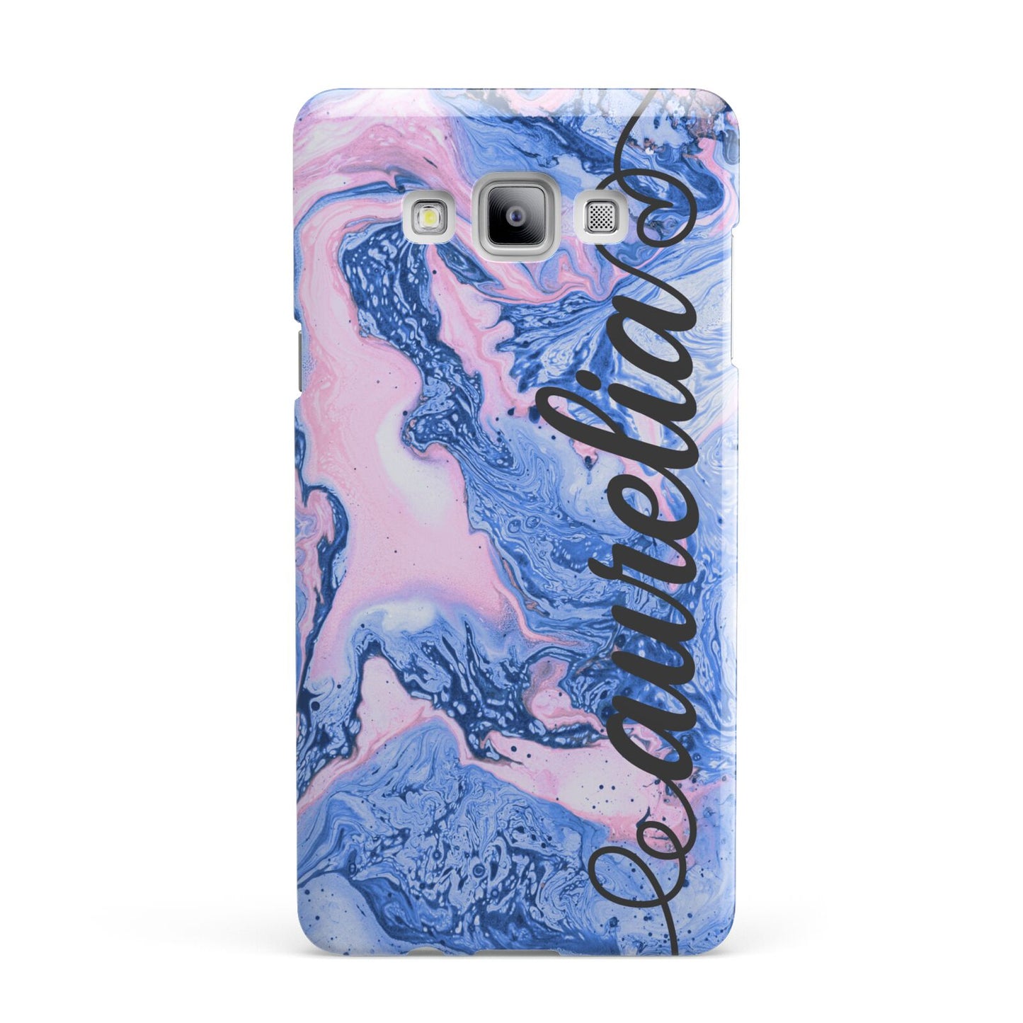 Ocean Blue and Pink Marble Samsung Galaxy A7 2015 Case