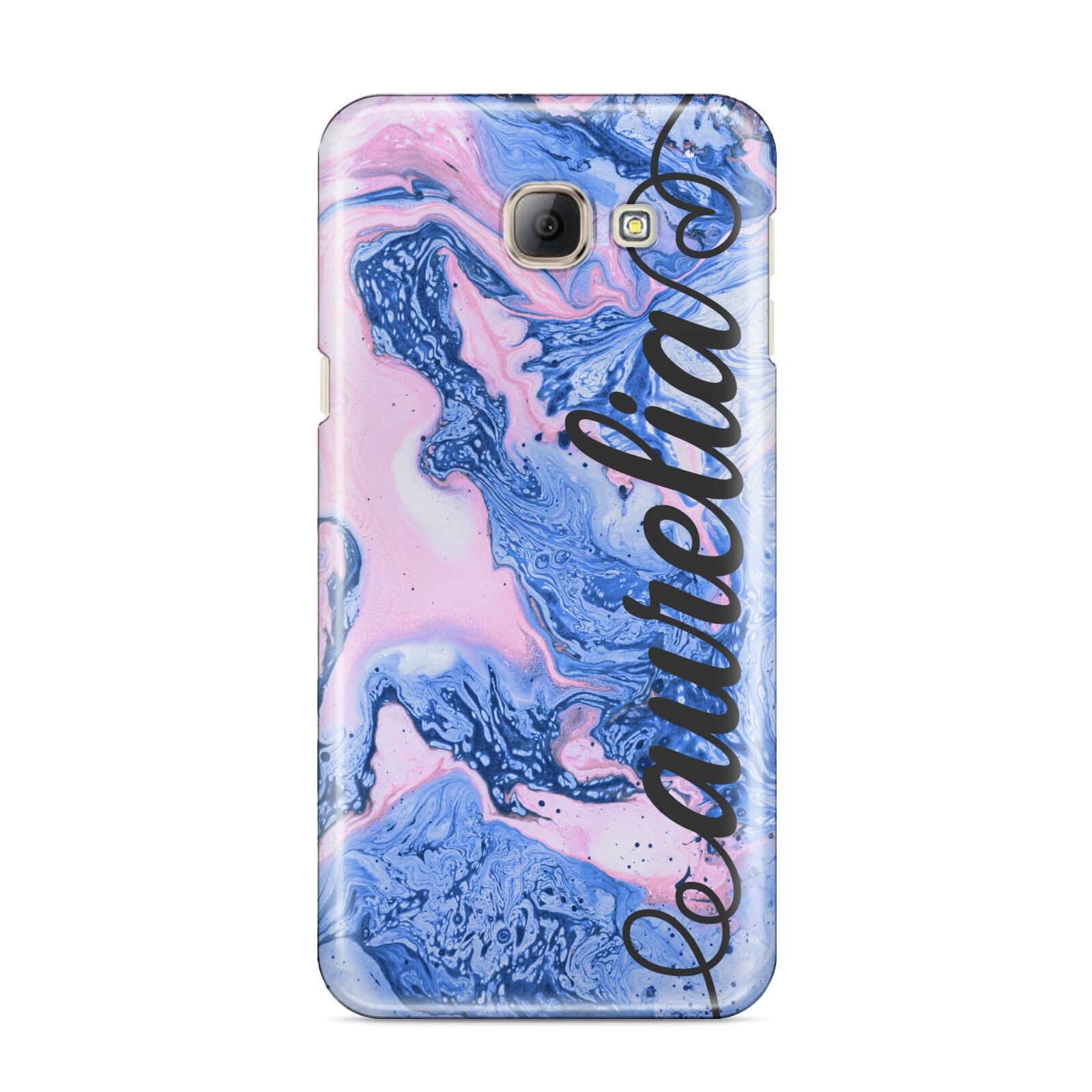 Ocean Blue and Pink Marble Samsung Galaxy A8 2016 Case