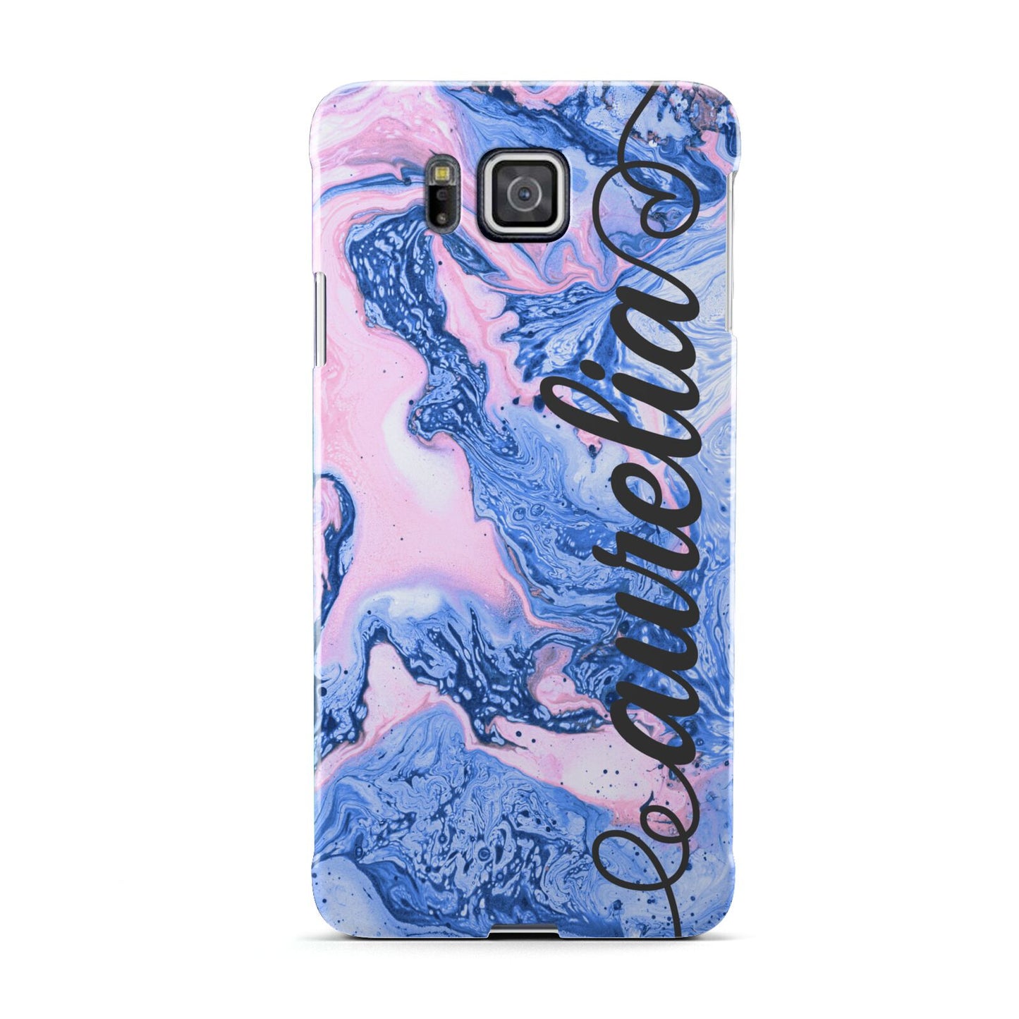 Ocean Blue and Pink Marble Samsung Galaxy Alpha Case