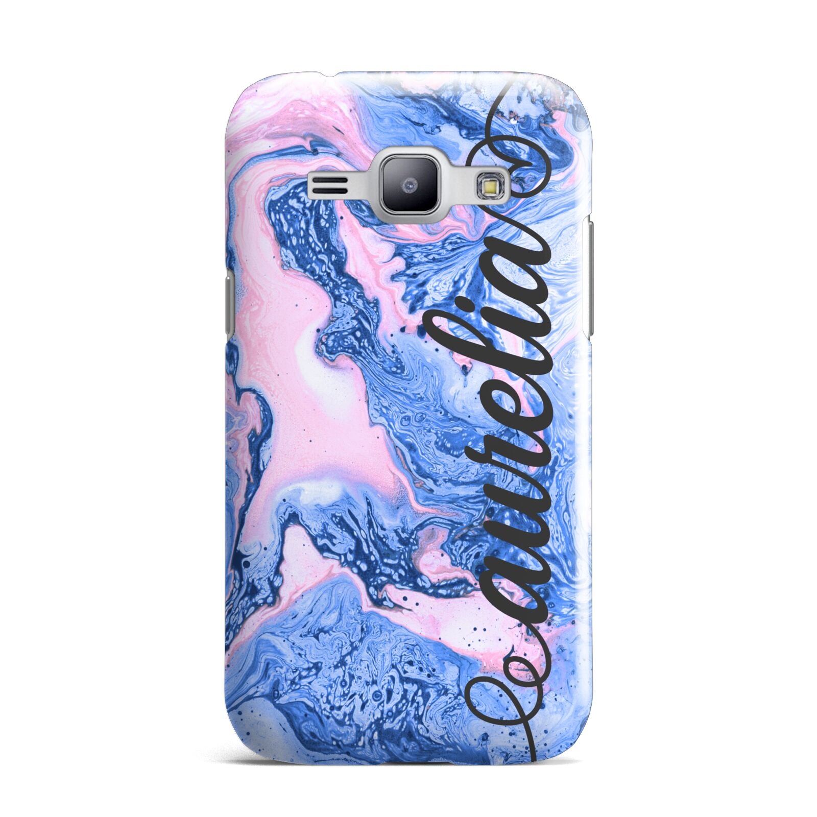 Ocean Blue and Pink Marble Samsung Galaxy J1 2015 Case