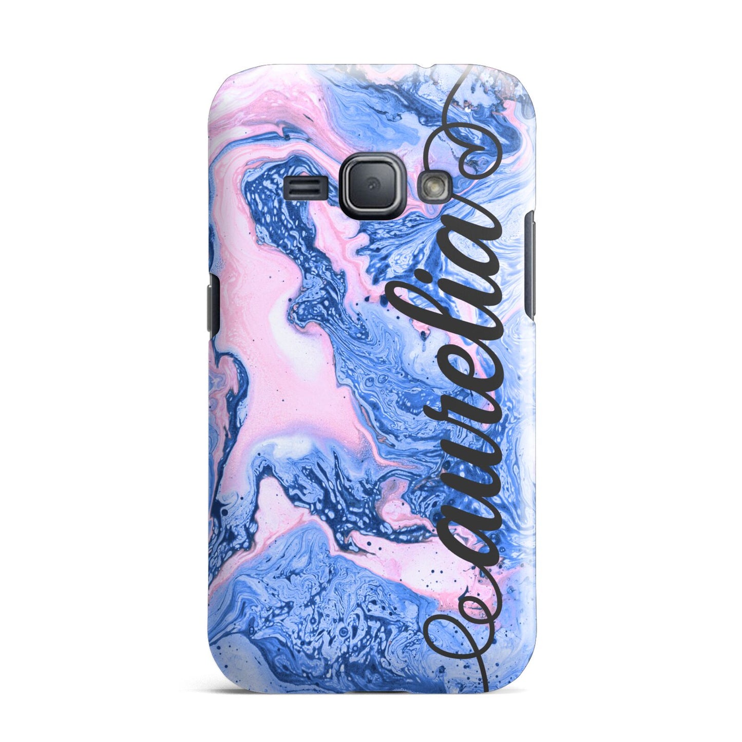 Ocean Blue and Pink Marble Samsung Galaxy J1 2016 Case