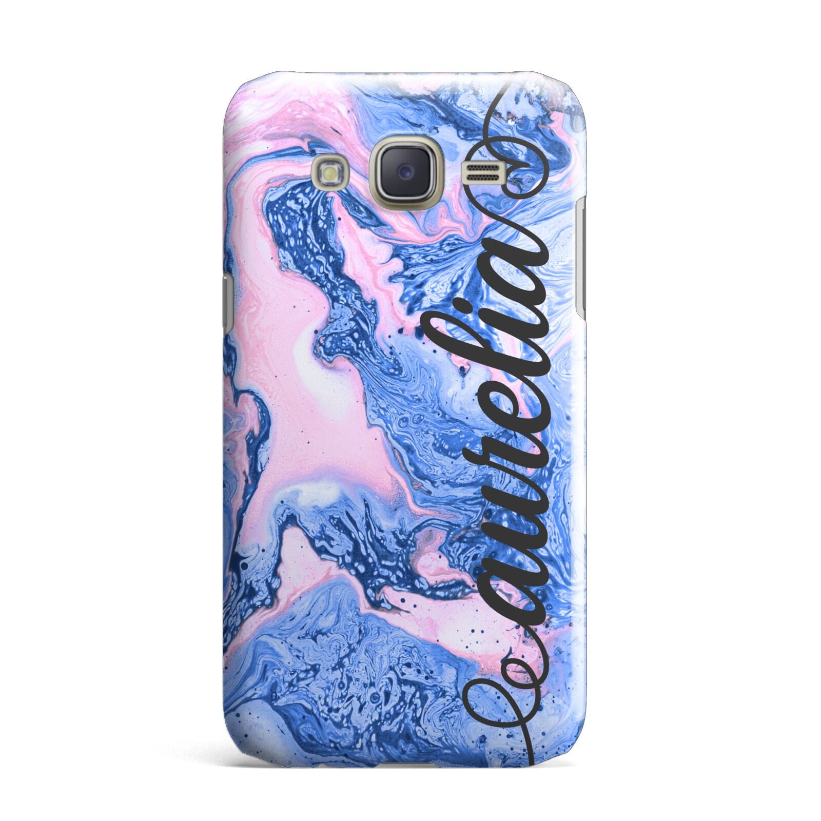 Ocean Blue and Pink Marble Samsung Galaxy J7 Case