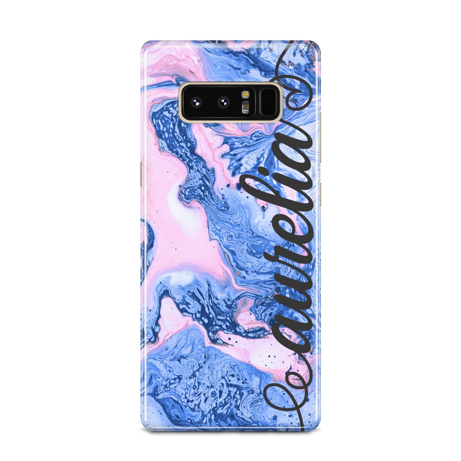 Ocean Blue and Pink Marble Samsung Galaxy Note 8 Case