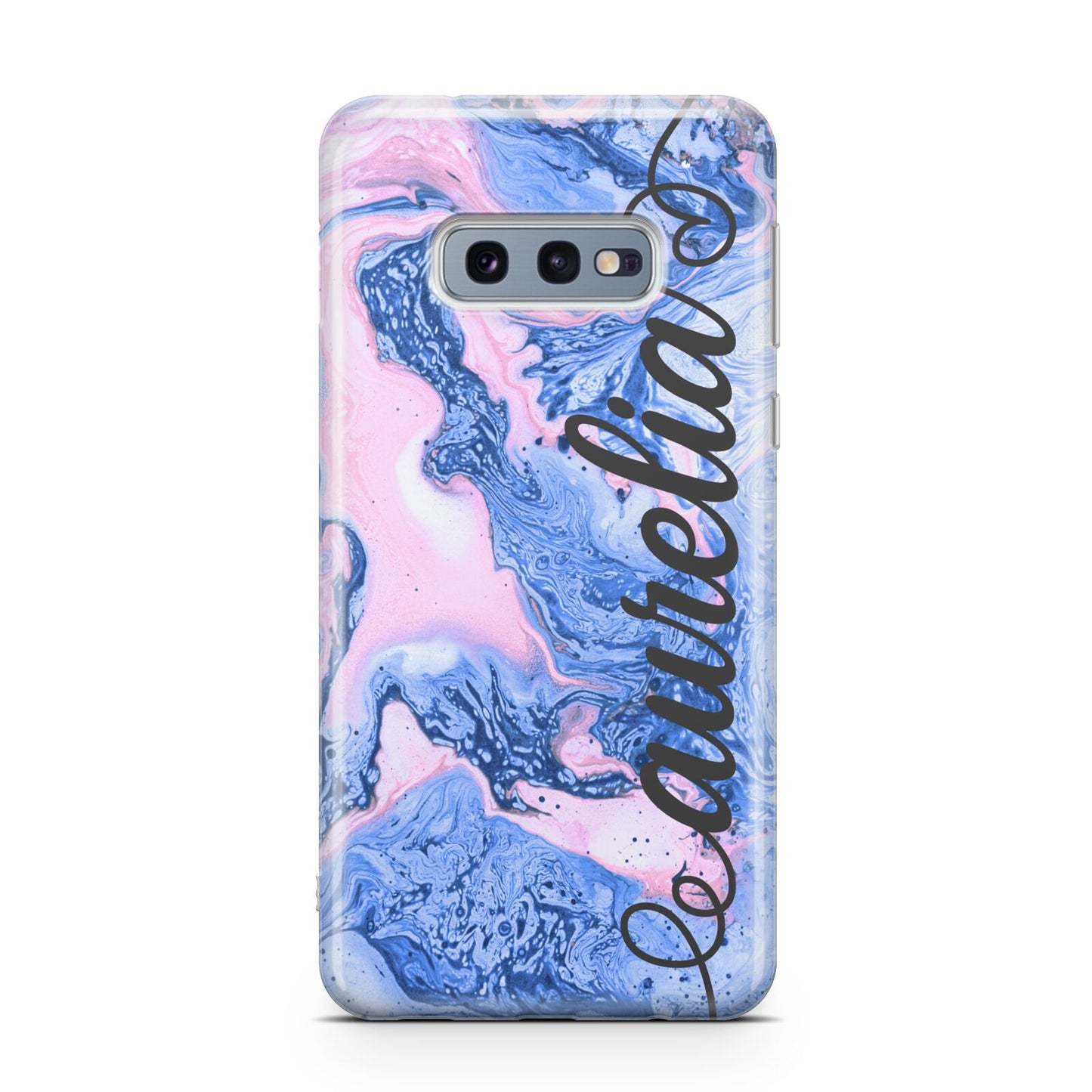 Ocean Blue and Pink Marble Samsung Galaxy S10E Case