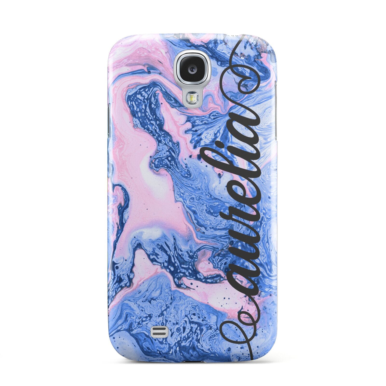 Ocean Blue and Pink Marble Samsung Galaxy S4 Case