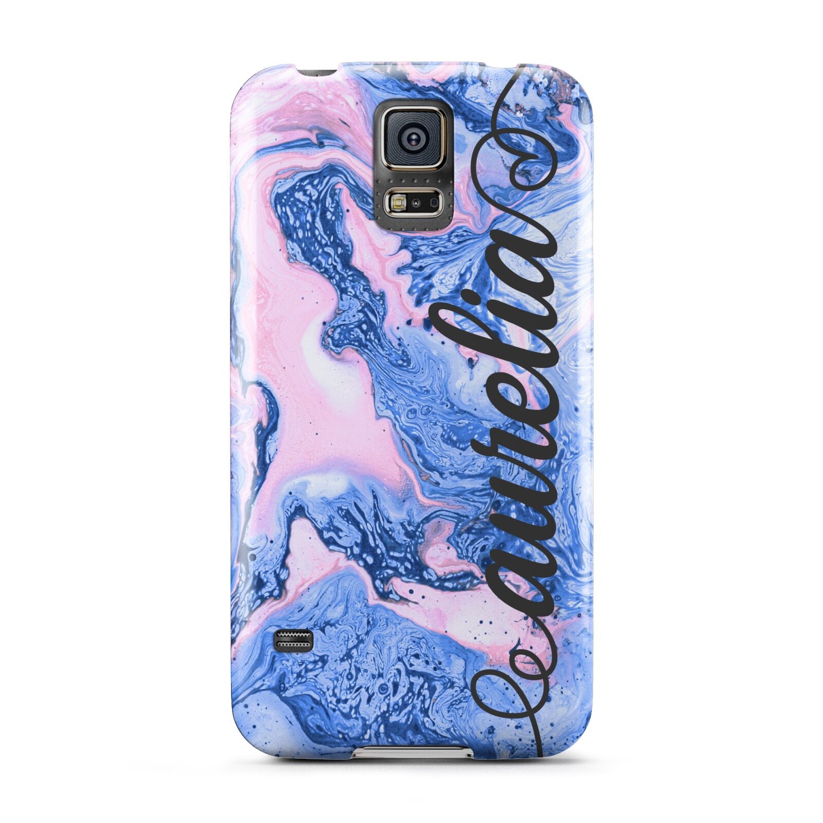 Ocean Blue and Pink Marble Samsung Galaxy S5 Case