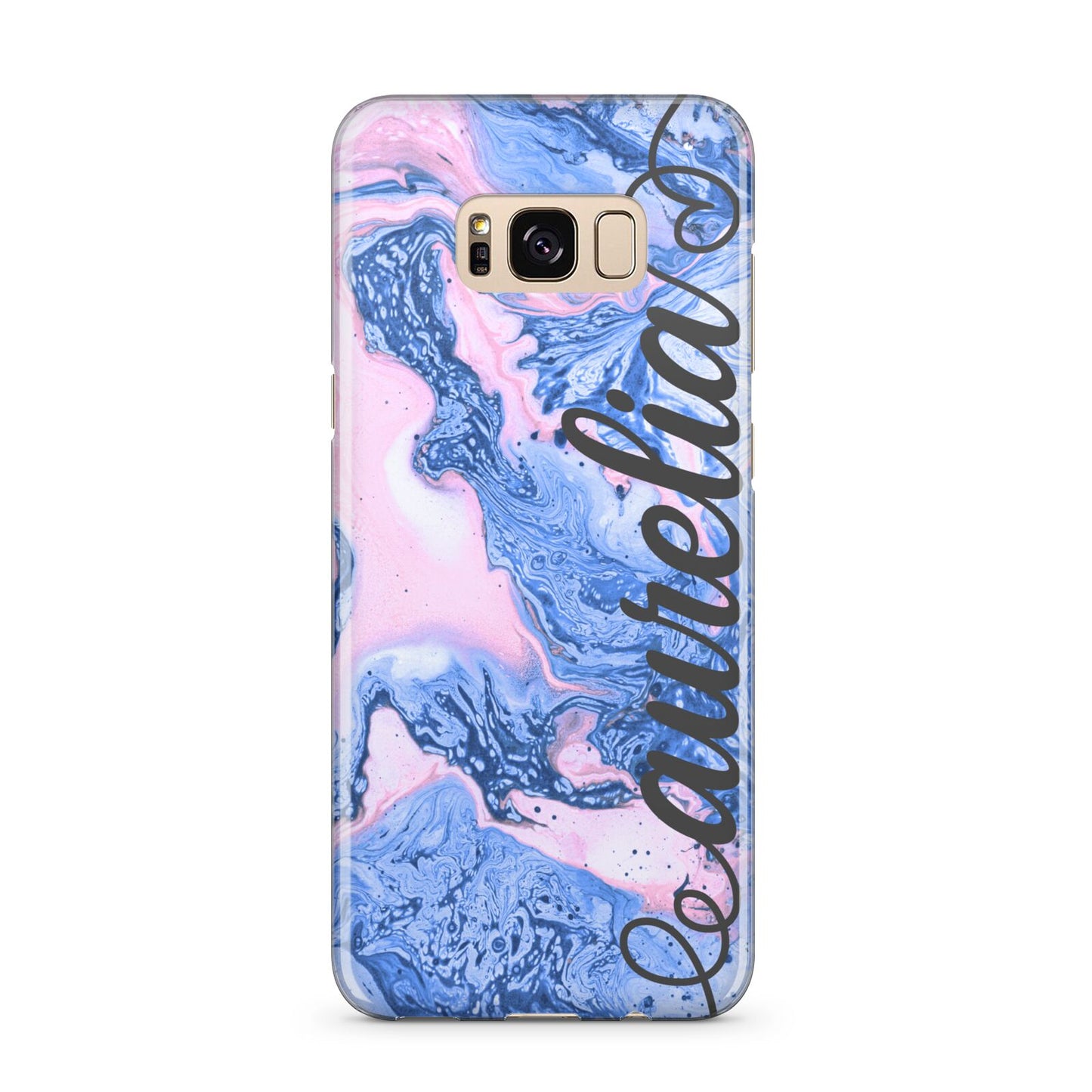 Ocean Blue and Pink Marble Samsung Galaxy S8 Plus Case