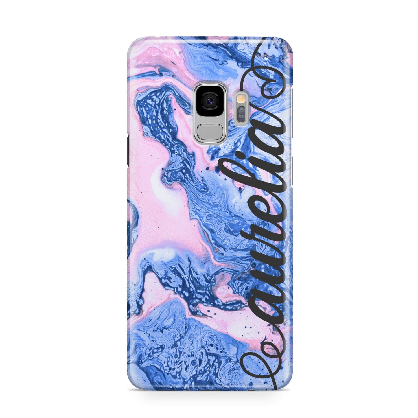 Ocean Blue and Pink Marble Samsung Galaxy S9 Case