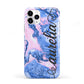Ocean Blue and Pink Marble iPhone 11 Pro 3D Tough Case