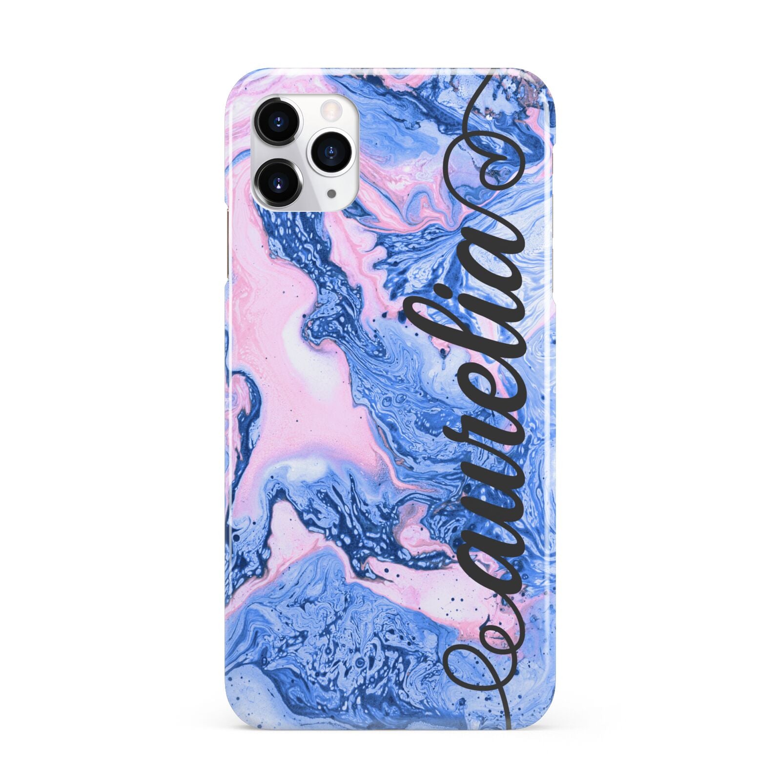 Ocean Blue and Pink Marble iPhone 11 Pro Max 3D Snap Case