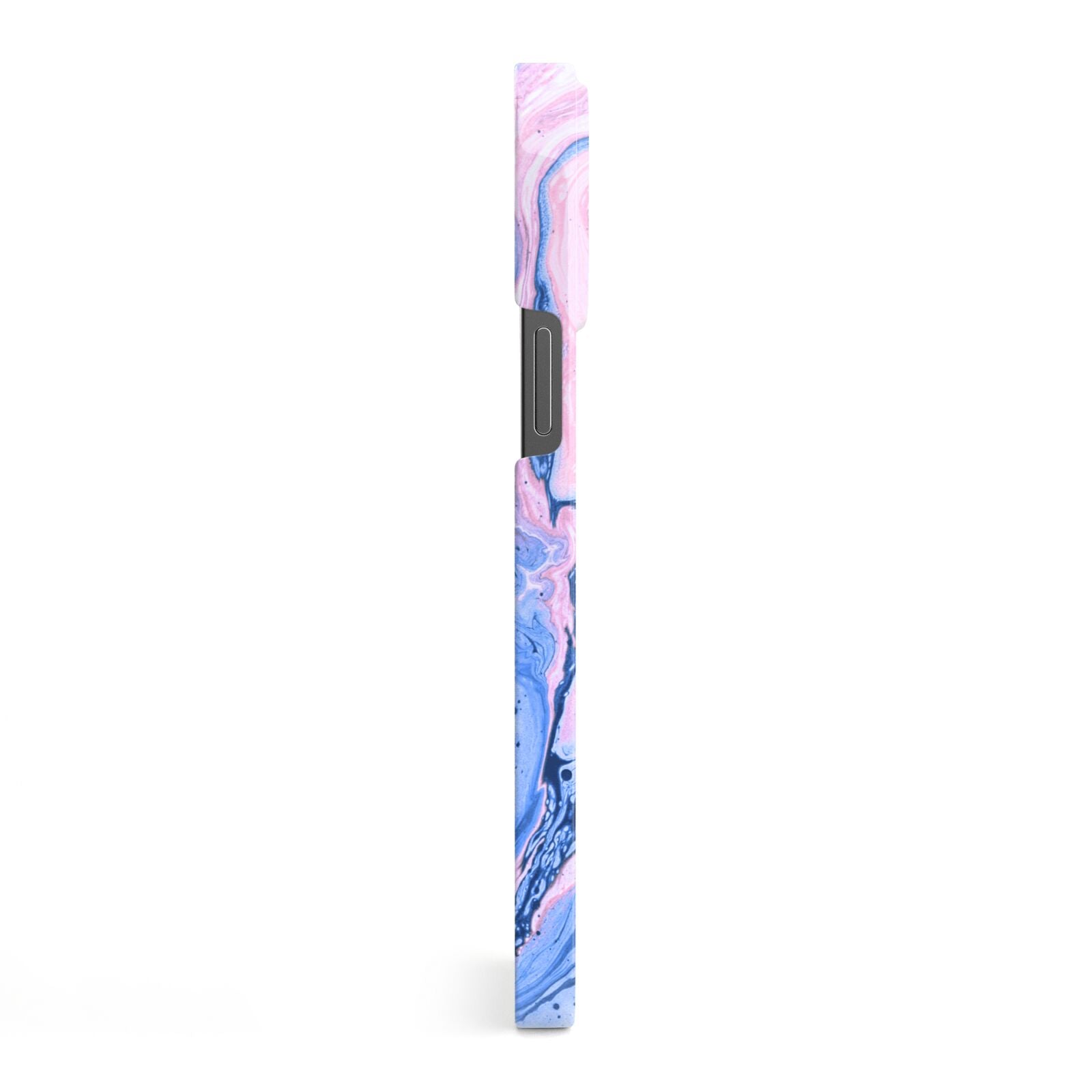Ocean Blue and Pink Marble iPhone 13 Pro Max Side Image 3D Snap Case