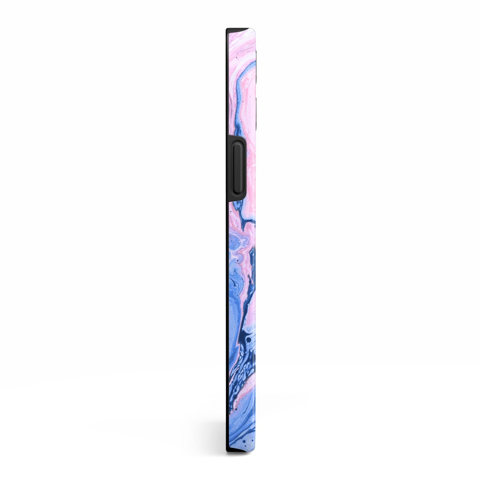 Ocean Blue and Pink Marble iPhone 13 Pro Max Side Image 3D Tough Case