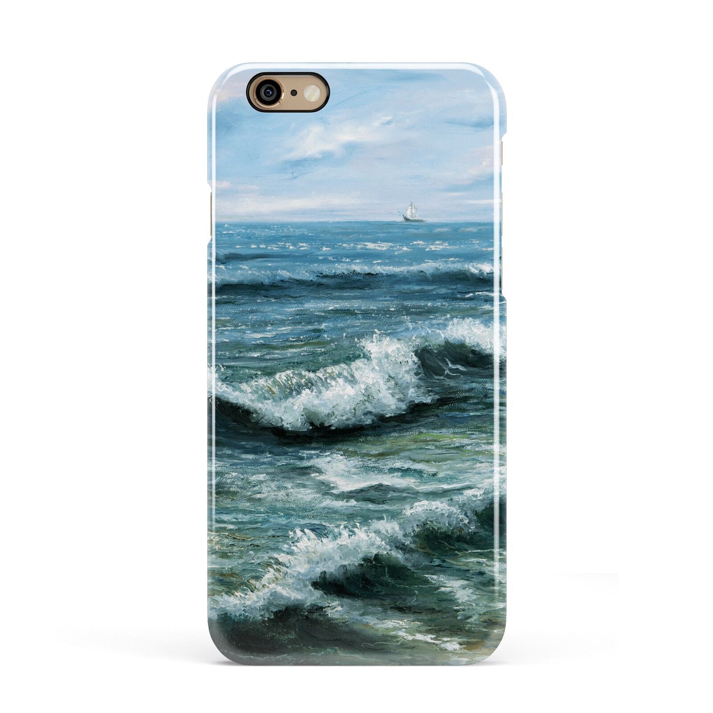 Ocean Brush Stroke Apple iPhone 6 3D Snap Case