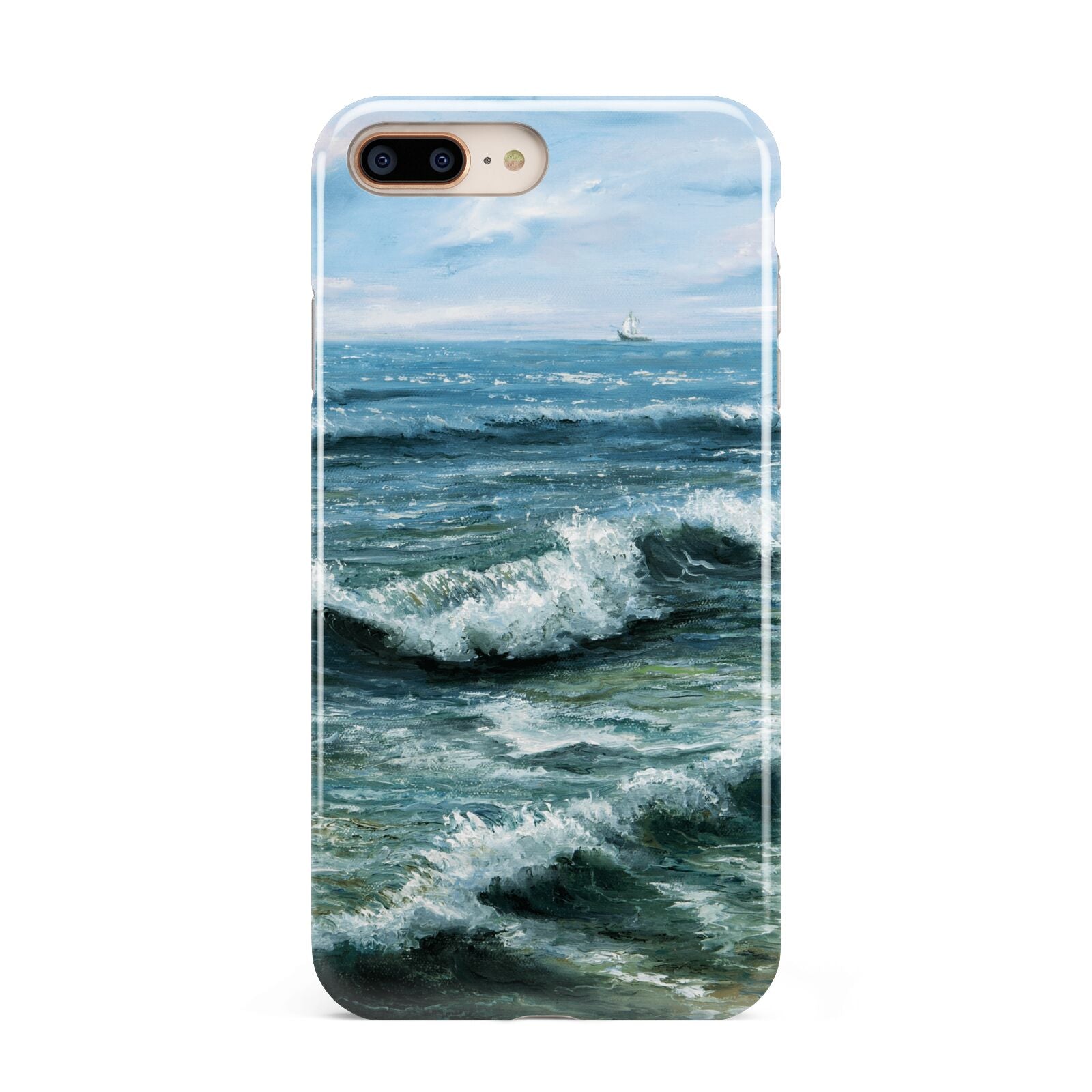 Ocean Brush Stroke Apple iPhone 7 8 Plus 3D Tough Case