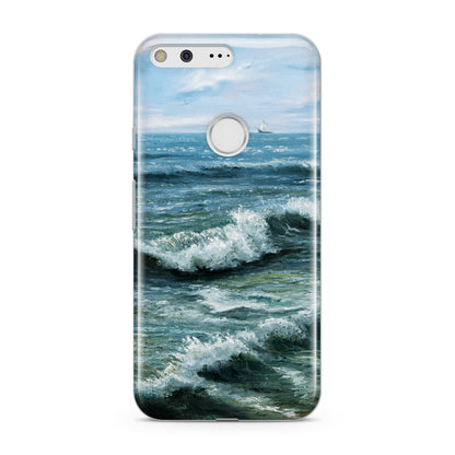 Ocean Brush Stroke Google Pixel Case