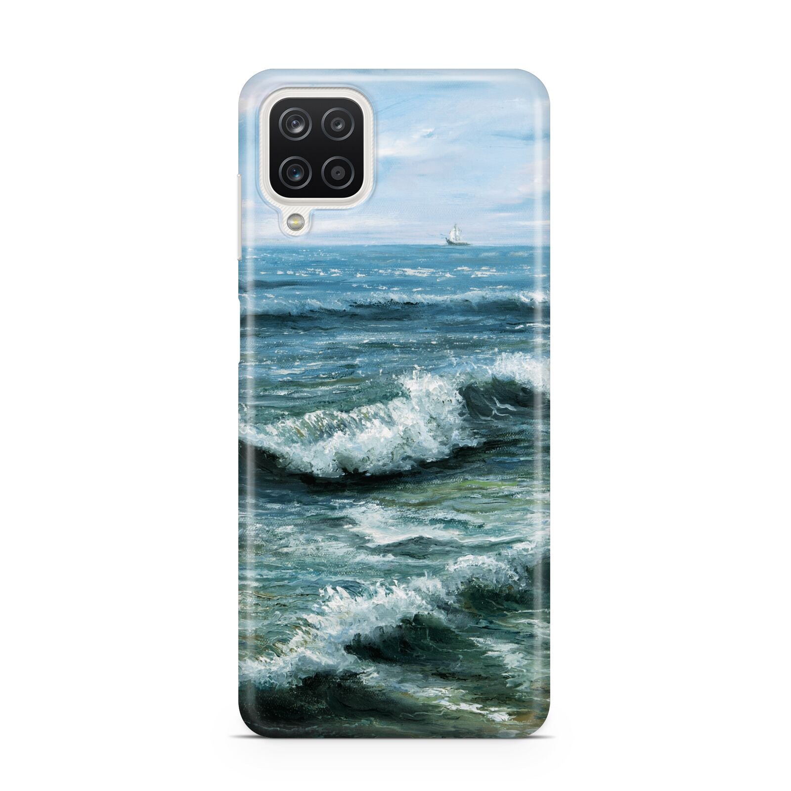 Ocean Brush Stroke Samsung A12 Case