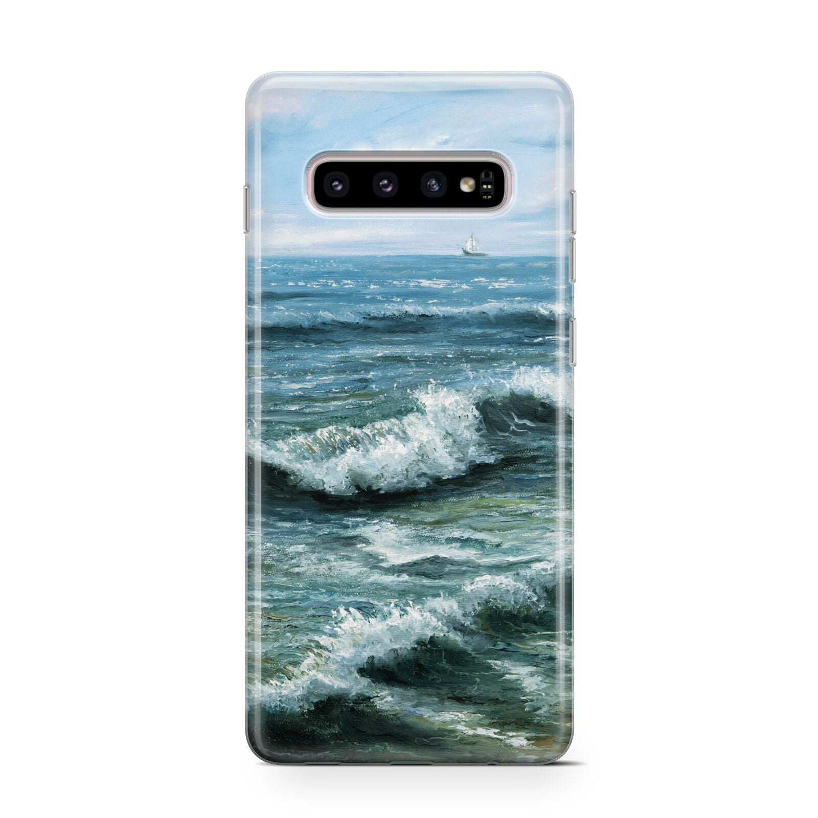 Ocean Brush Stroke Samsung Galaxy S10 Case