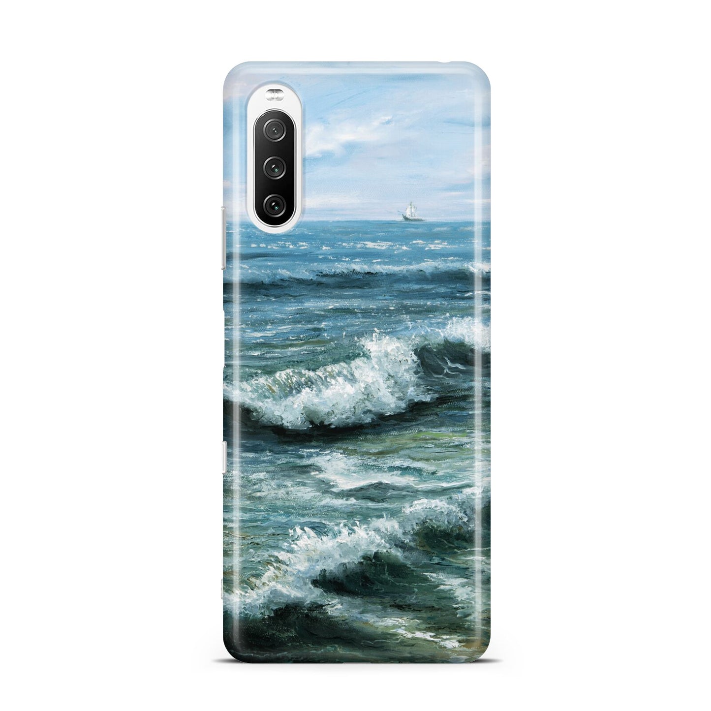 Ocean Brush Stroke Sony Xperia 10 III Case