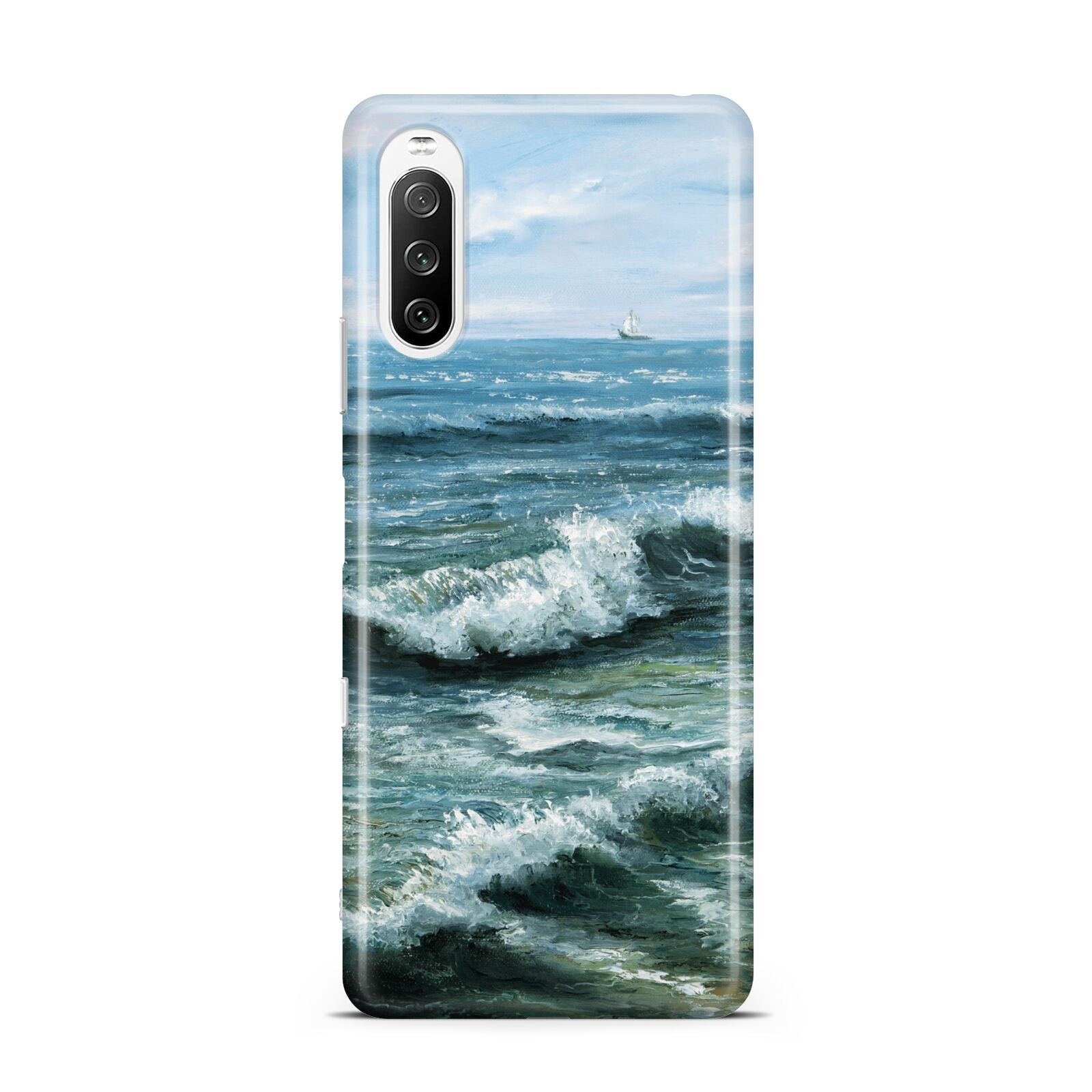 Ocean Brush Stroke Sony Xperia 10 III Case