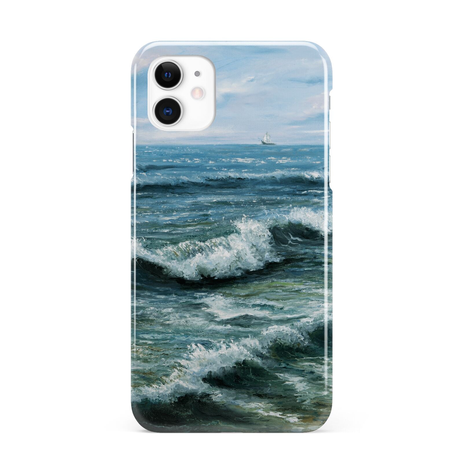 Ocean Brush Stroke iPhone 11 3D Snap Case