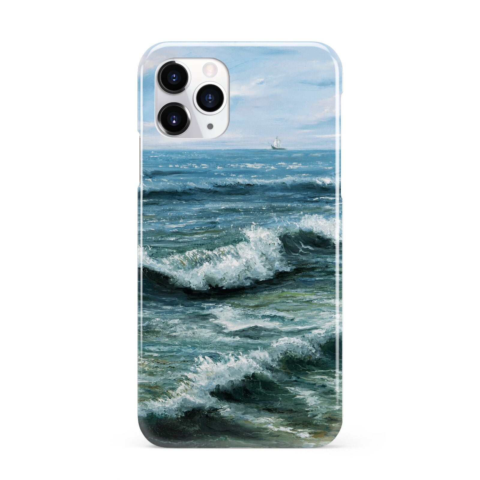 Ocean Brush Stroke iPhone 11 Pro 3D Snap Case