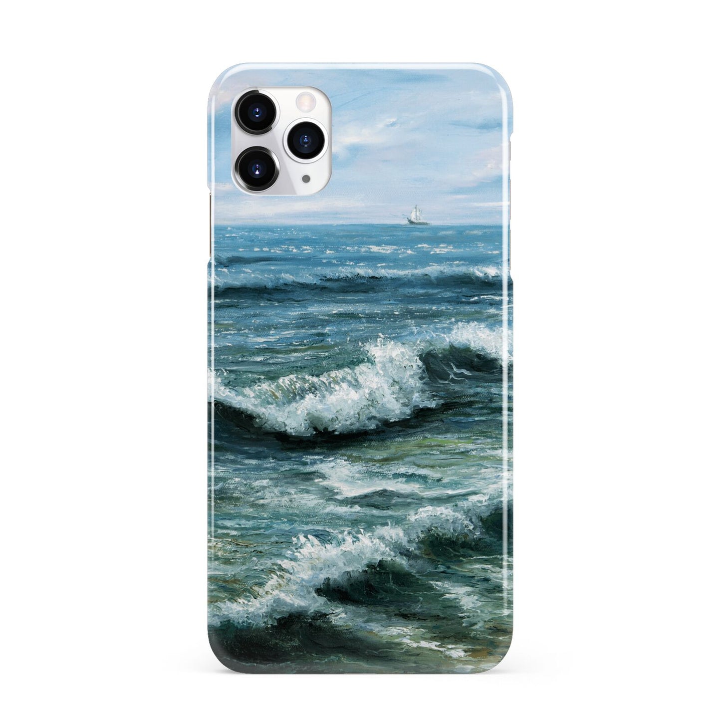 Ocean Brush Stroke iPhone 11 Pro Max 3D Snap Case