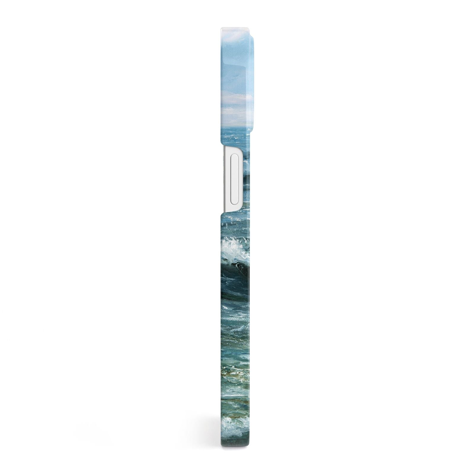 Ocean Brush Stroke iPhone 13 Side Image 3D Snap Case