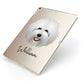 Old English Sheepdog Personalised Apple iPad Case on Gold iPad Side View