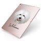 Old English Sheepdog Personalised Apple iPad Case on Rose Gold iPad Side View