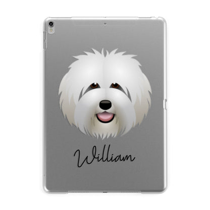 Old English Sheepdog Personalised Apple iPad Silver Case