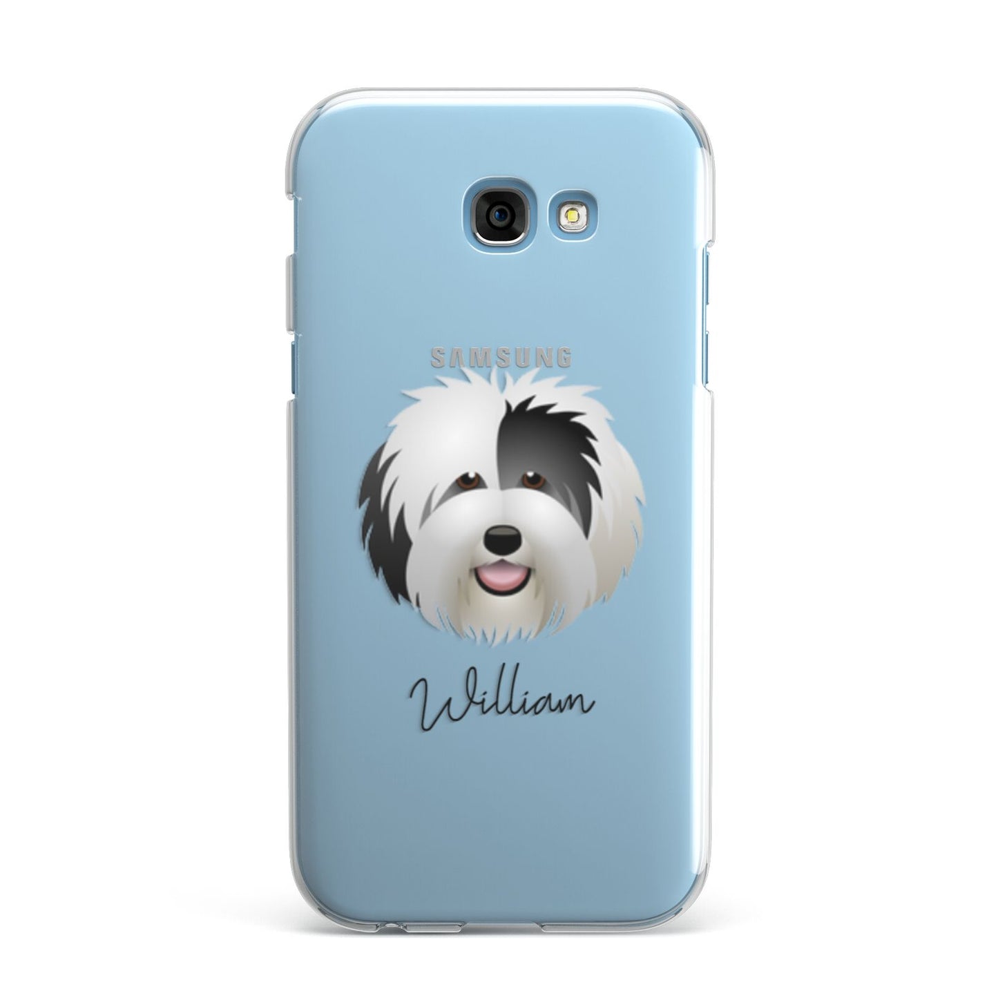 Old English Sheepdog Personalised Samsung Galaxy A7 2017 Case