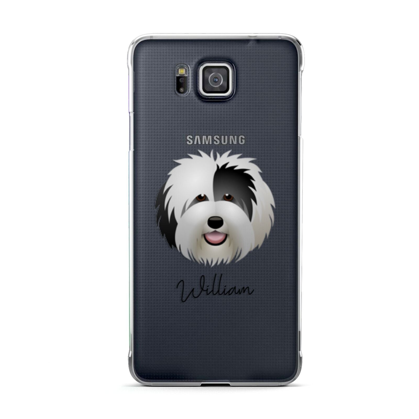 Old English Sheepdog Personalised Samsung Galaxy Alpha Case