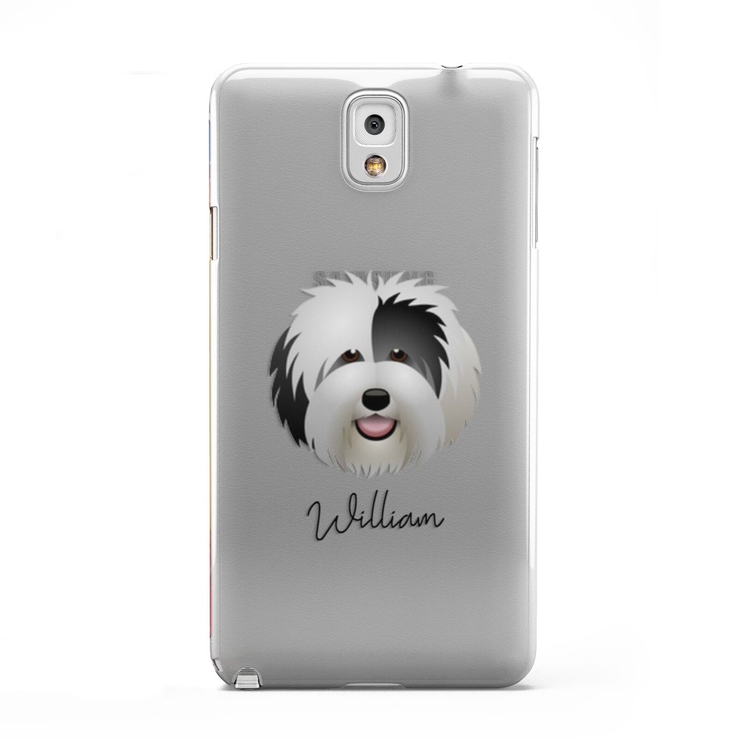 Old English Sheepdog Personalised Samsung Galaxy Note 3 Case