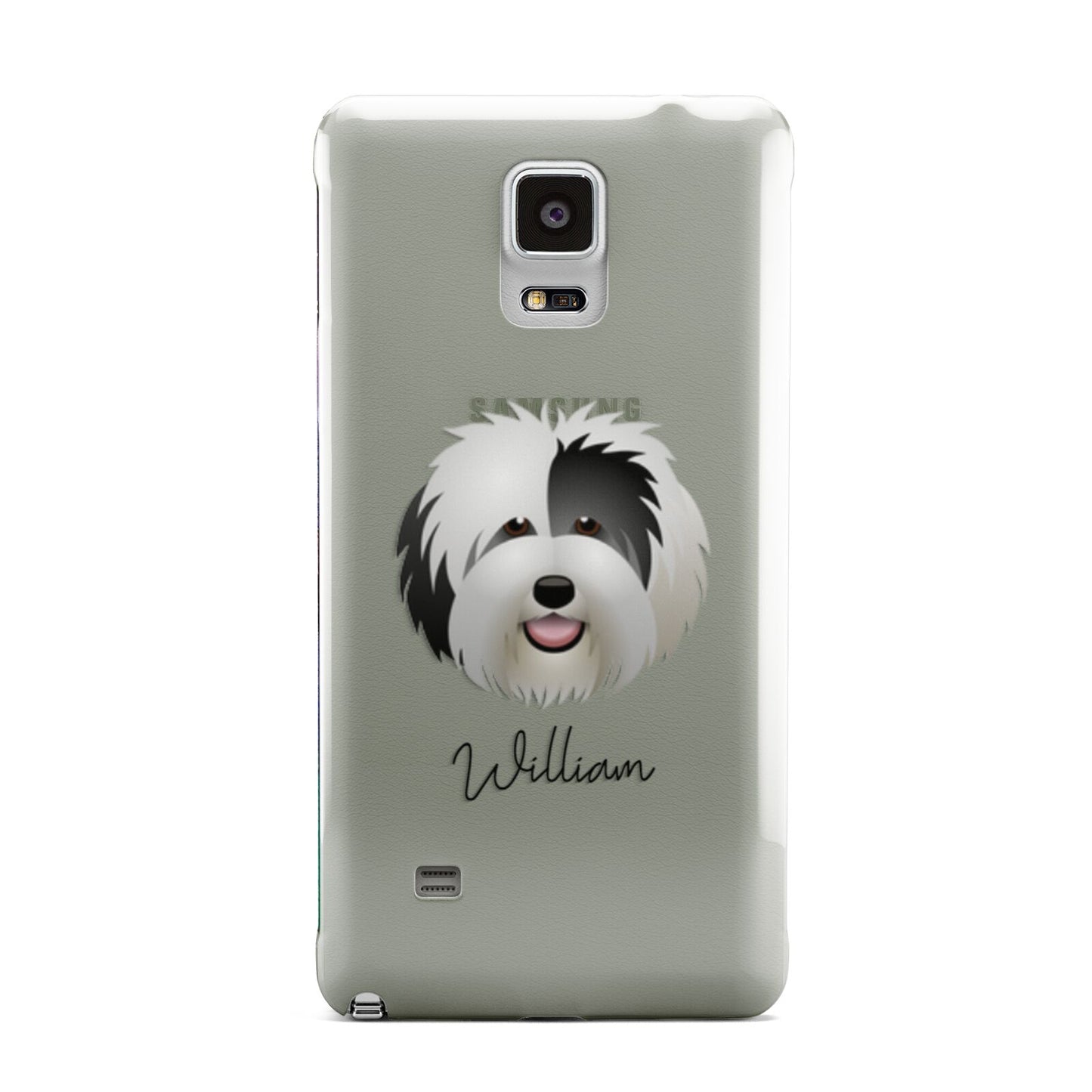 Old English Sheepdog Personalised Samsung Galaxy Note 4 Case