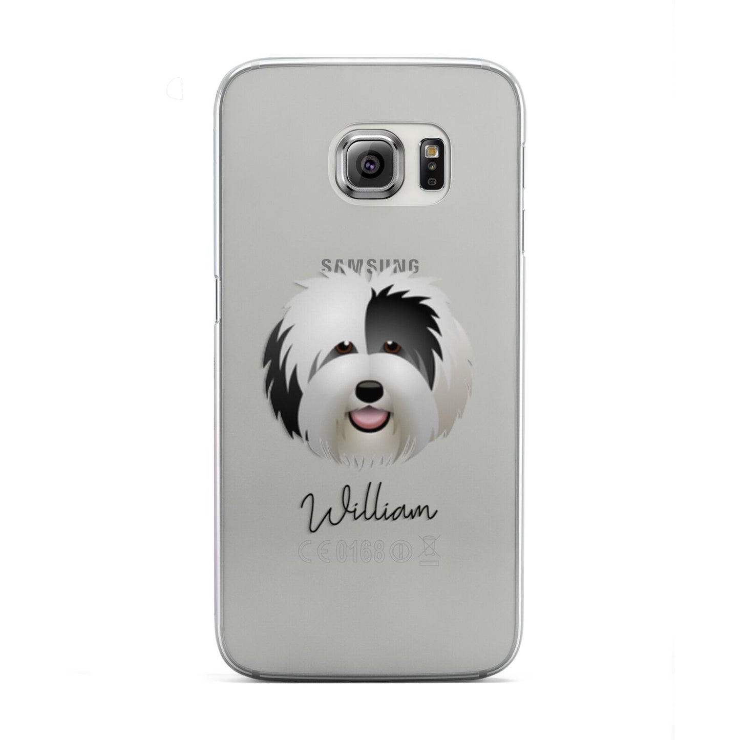 Old English Sheepdog Personalised Samsung Galaxy S6 Edge Case